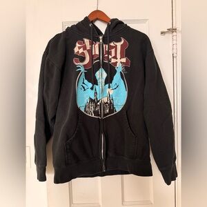 GHOST • Band Black Zip-Up Hoodie